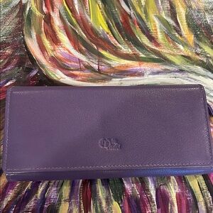 Chic Purple Leather Wallet